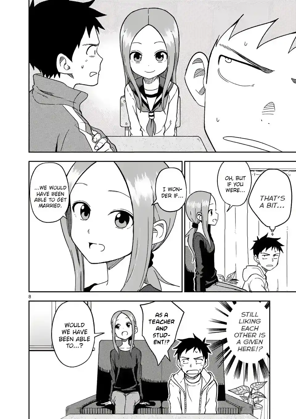 Karakai Jouzu no (Moto) Takagi-san Chapter 168 8